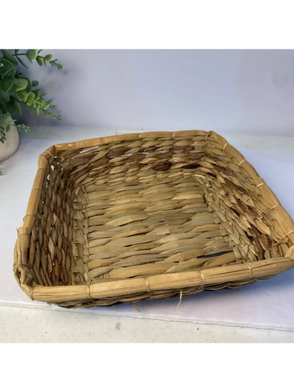 Anchor Hocking Vintage 2 8 x 8 Qt Glass Dish Casserole with Serving Basket